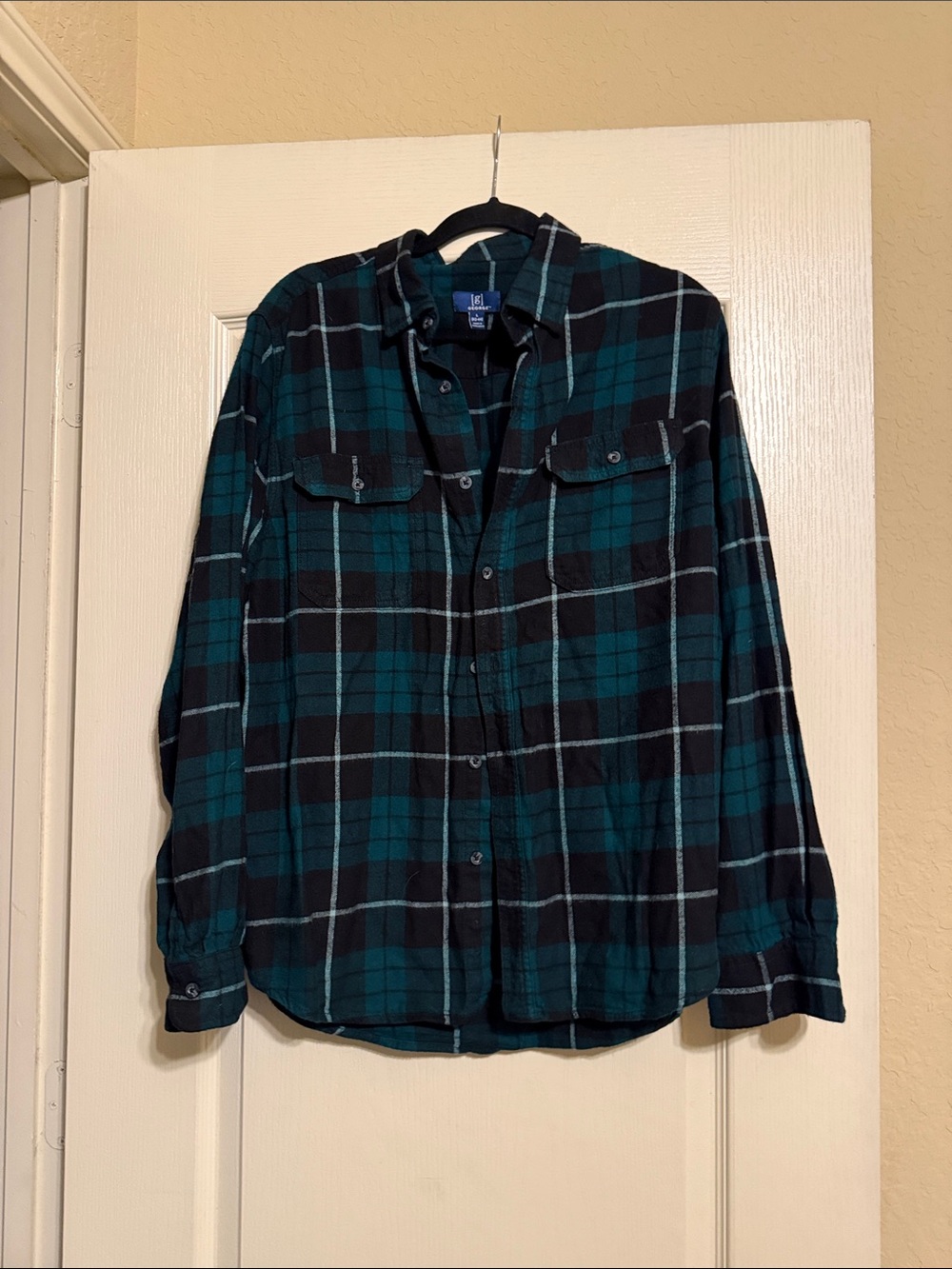 George Teal and Black Plaid Shirt